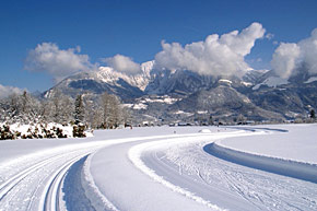 Frisch gespurte Loipe